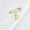 Brosa Ac de siguranta - Pandantiv Farmacie – Argint 925 placat cu Aur Galben 18K-Argint >> Pandantive Argint personalizate >> Noutati