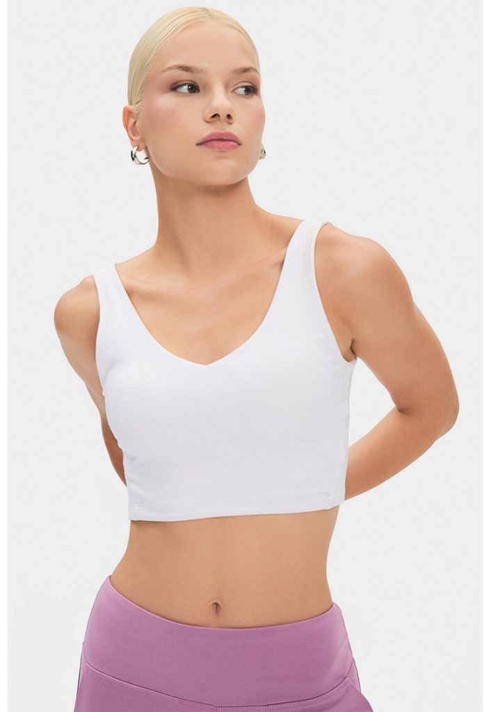 Bustiera sport cu model uni-FEMEI/IMBRACAMINTE/Tricouri si maiouri-IMBRACAMINTE/Tricouri si maiouri