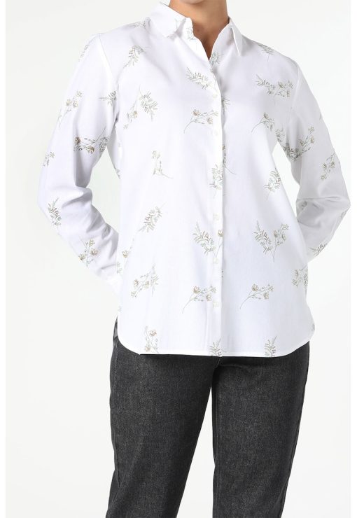 Camasa regular fit cu imprimeu floral-FEMEI/IMBRACAMINTE/Camasi-IMBRACAMINTE/Camasi