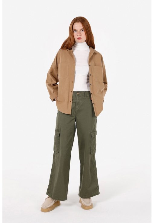 Camasa relaxed fit din bumbac-FEMEI/IMBRACAMINTE/Camasi-IMBRACAMINTE/Camasi