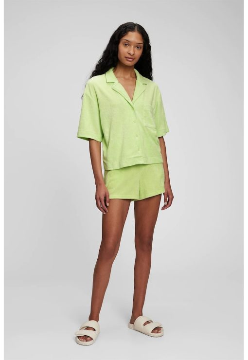 Camasa relaxed fit din material terry-FEMEI/IMBRACAMINTE/Camasi-IMBRACAMINTE/Camasi