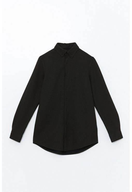 Camasa slim fit cu guler Oxford-BARBATI/IMBRACAMINTE/Camasi-IMBRACAMINTE/Camasi