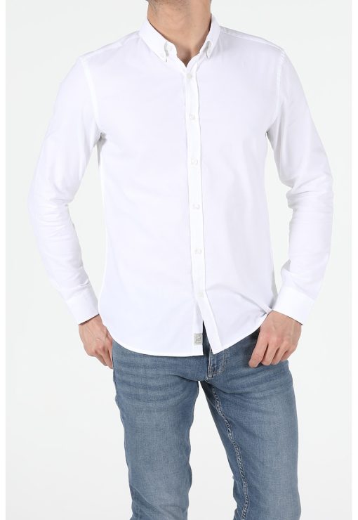 Camasa slim fit din bumbac-BARBATI/IMBRACAMINTE/Camasi-IMBRACAMINTE/Camasi