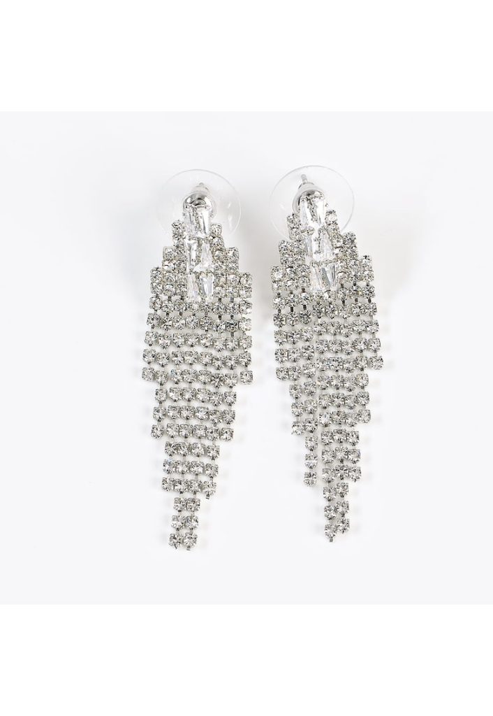 Cercei argintii eleganti cu franjuri -  Paris-FEMEI/GENTI SI ACCESORII/Bijuterii-GENTI SI ACCESORII/Bijuterii