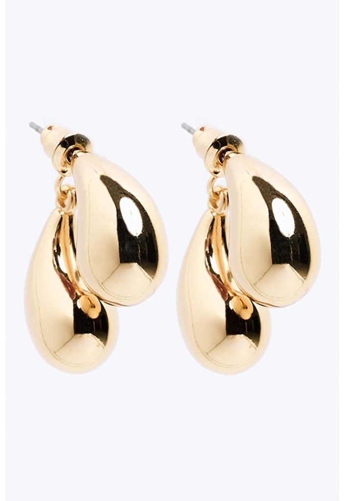 Cercei cu aspect lucios-FEMEI/GENTI SI ACCESORII/Bijuterii-GENTI SI ACCESORII/Bijuterii