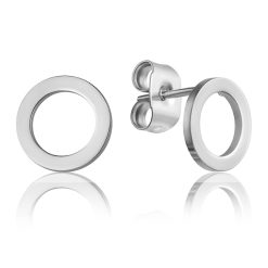 Cercei cu tija - din otel inoxidabil-FEMEI/GENTI SI ACCESORII/Bijuterii-GENTI SI ACCESORII/Bijuterii