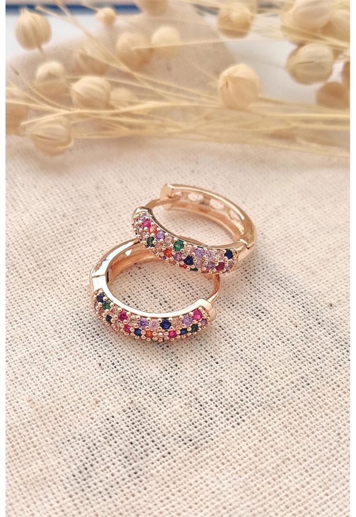 Cercei cu zirconia-FEMEI/GENTI SI ACCESORII/Bijuterii-GENTI SI ACCESORII/Bijuterii