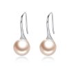Cercei din argint Elegant Pearls champagne-Cercei >> Cercei din argint