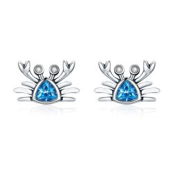 Cercei din argint Little Blue Crab-Cercei >> Cercei din argint