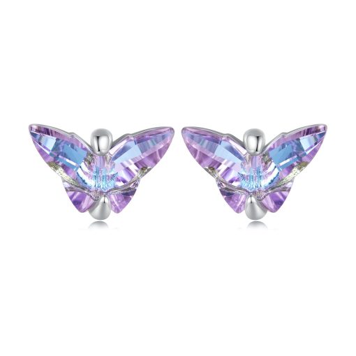 Cercei din argint Mystic Butterfly-Cercei >> Cercei din argint