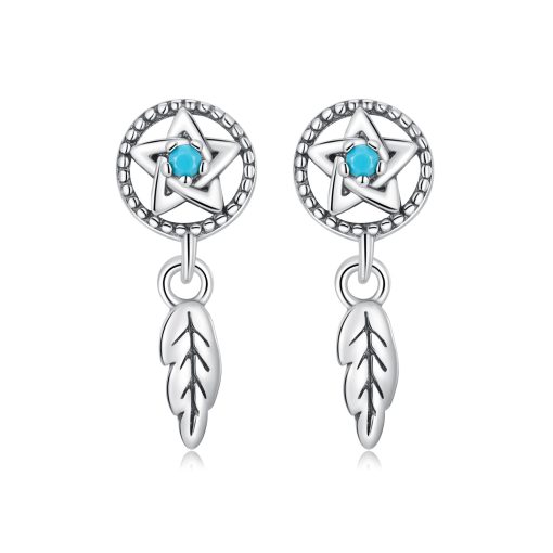 Cercei din argint Simple Dream Catcher-Cercei >> Cercei din argint