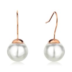 Cercei drop decorati cu perle shell-FEMEI/GENTI SI ACCESORII/Bijuterii-GENTI SI ACCESORII/Bijuterii
