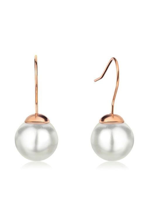Cercei drop decorati cu perle shell-FEMEI/GENTI SI ACCESORII/Bijuterii-GENTI SI ACCESORII/Bijuterii