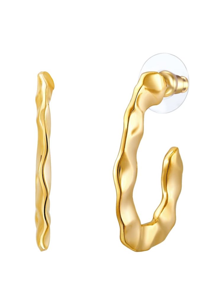 Cercei placati cu aur de 14K-FEMEI/GENTI SI ACCESORII/Bijuterii-GENTI SI ACCESORII/Bijuterii