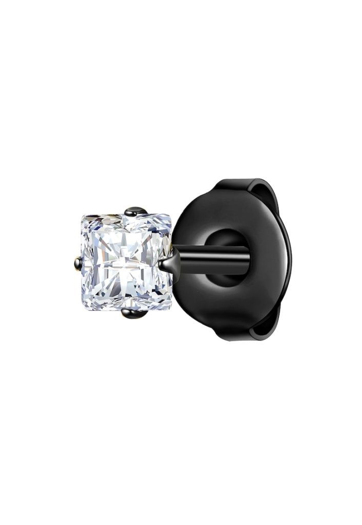 Cercel cu tija decorat cu zirconia-BARBATI/GENTI SI ACCESORII/Bijuterii-GENTI SI ACCESORII/Bijuterii