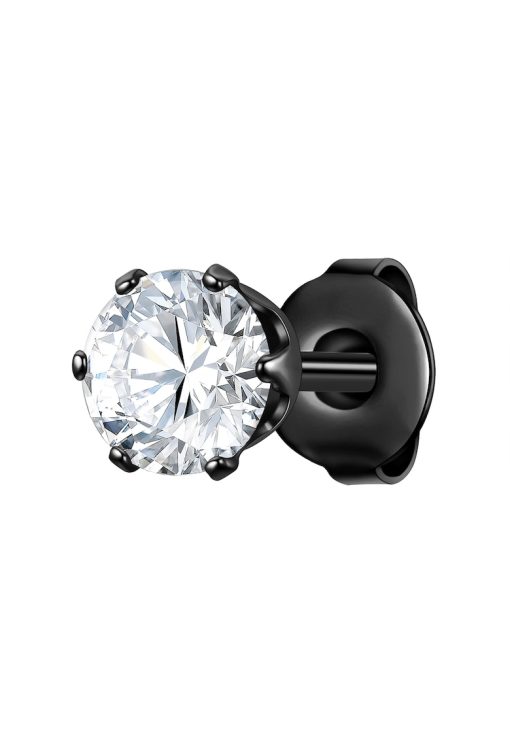 Cercel cu tija din otel inoxidabil cu zirconia-BARBATI/GENTI SI ACCESORII/Bijuterii-GENTI SI ACCESORII/Bijuterii