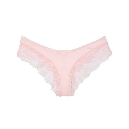 Cheeky high-waisted panties with lace trim l-Imbracaminte-