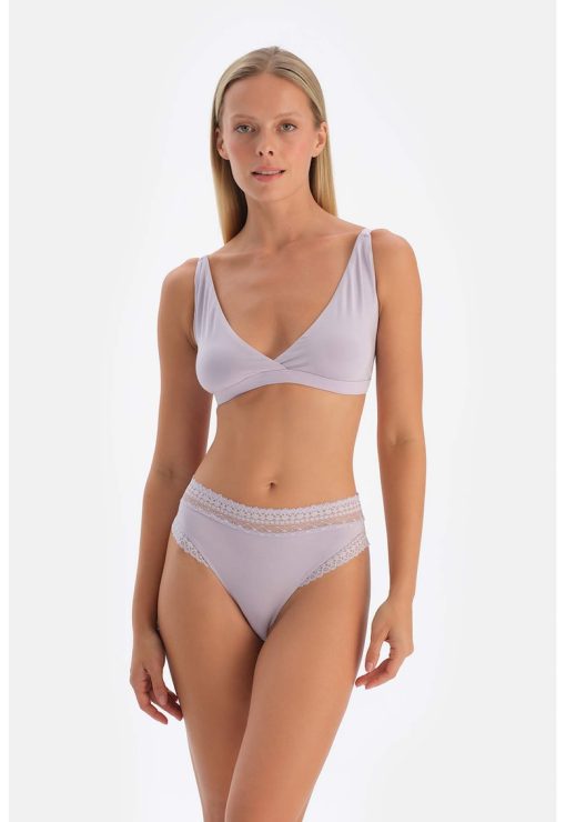 Chiloti din amestec de modal cu insertii din dantela-FEMEI/IMBRACAMINTE/Lenjerie intima-IMBRACAMINTE/Lenjerie intima