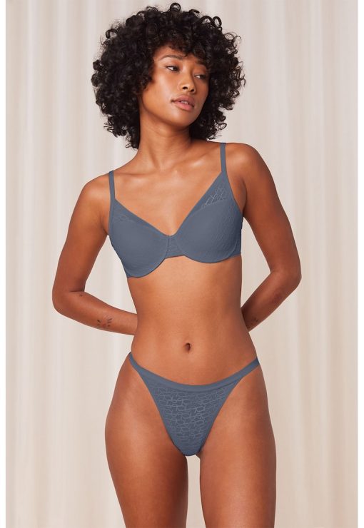 Chiloti tanga din plasa cu talie medie-FEMEI/IMBRACAMINTE/Lenjerie intima-IMBRACAMINTE/Lenjerie intima