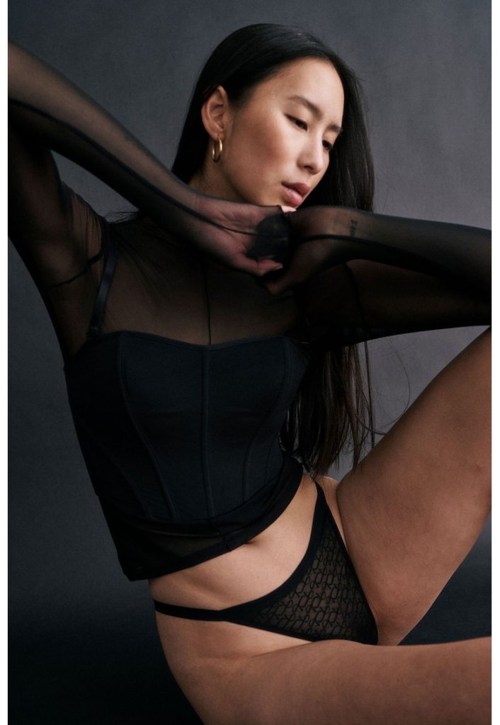 Chiloti tanga din plasa cu talie medie-FEMEI/IMBRACAMINTE/Lenjerie intima-IMBRACAMINTE/Lenjerie intima