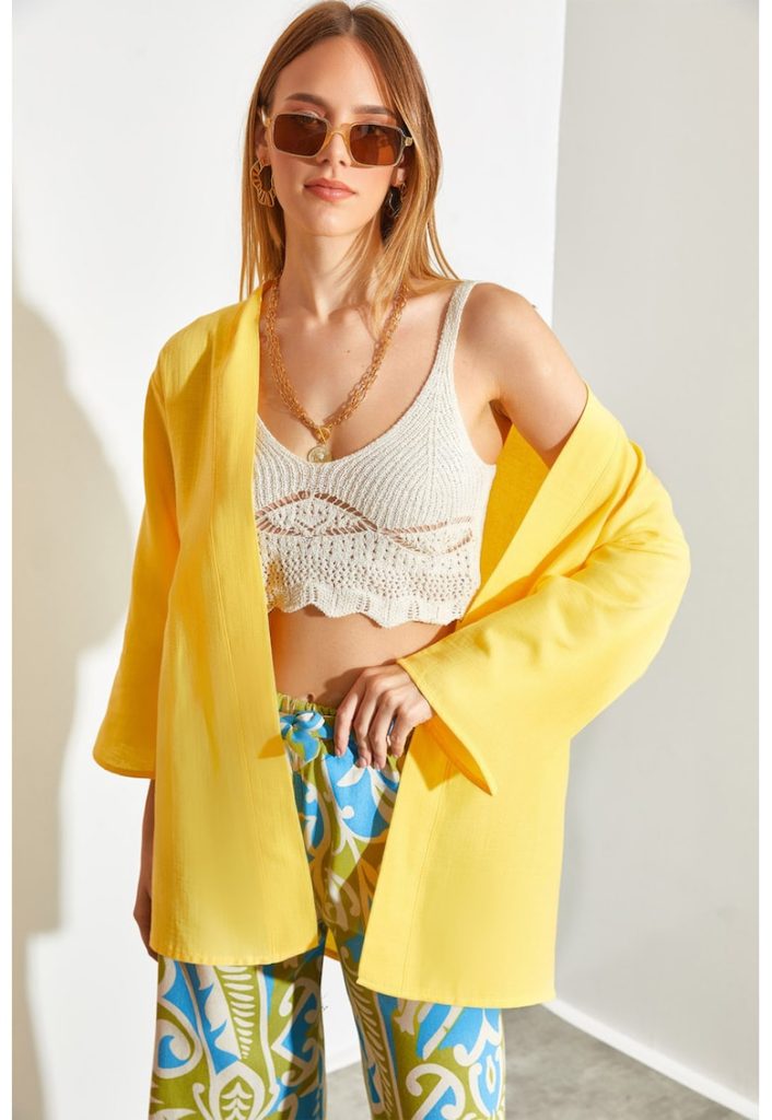 Chimono fara inchidere pentru plaja-FEMEI/GENTI SI ACCESORII/Costume de baie-GENTI SI ACCESORII/Costume de baie