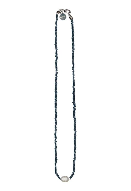 Colier cu margele si detaliu perla-FEMEI/GENTI SI ACCESORII/Bijuterii-GENTI SI ACCESORII/Bijuterii