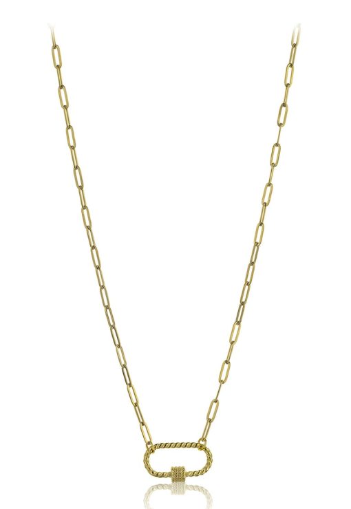 Colier cu pandantiv oval-FEMEI/GENTI SI ACCESORII/Bijuterii-GENTI SI ACCESORII/Bijuterii