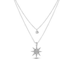 Colier cu siraguri multiple si zirconia-FEMEI/GENTI SI ACCESORII/Bijuterii-GENTI SI ACCESORII/Bijuterii