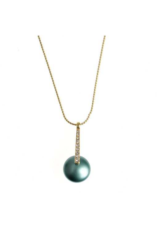 Colier elegant cu piatra verde -  Paris-FEMEI/GENTI SI ACCESORII/Bijuterii-GENTI SI ACCESORII/Bijuterii