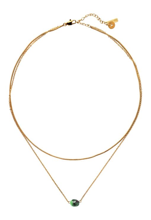 Colier stratificat cu pietre de anyolit Leona-FEMEI/GENTI SI ACCESORII/Bijuterii-GENTI SI ACCESORII/Bijuterii