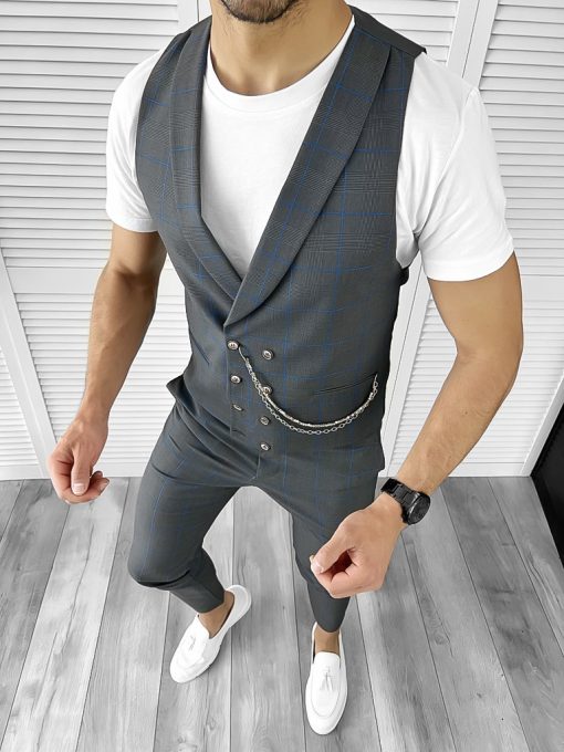 Compleu barbati  Vesta + Pantaloni B4051 O3-4.1-Costume barbati > Compleuri barbati