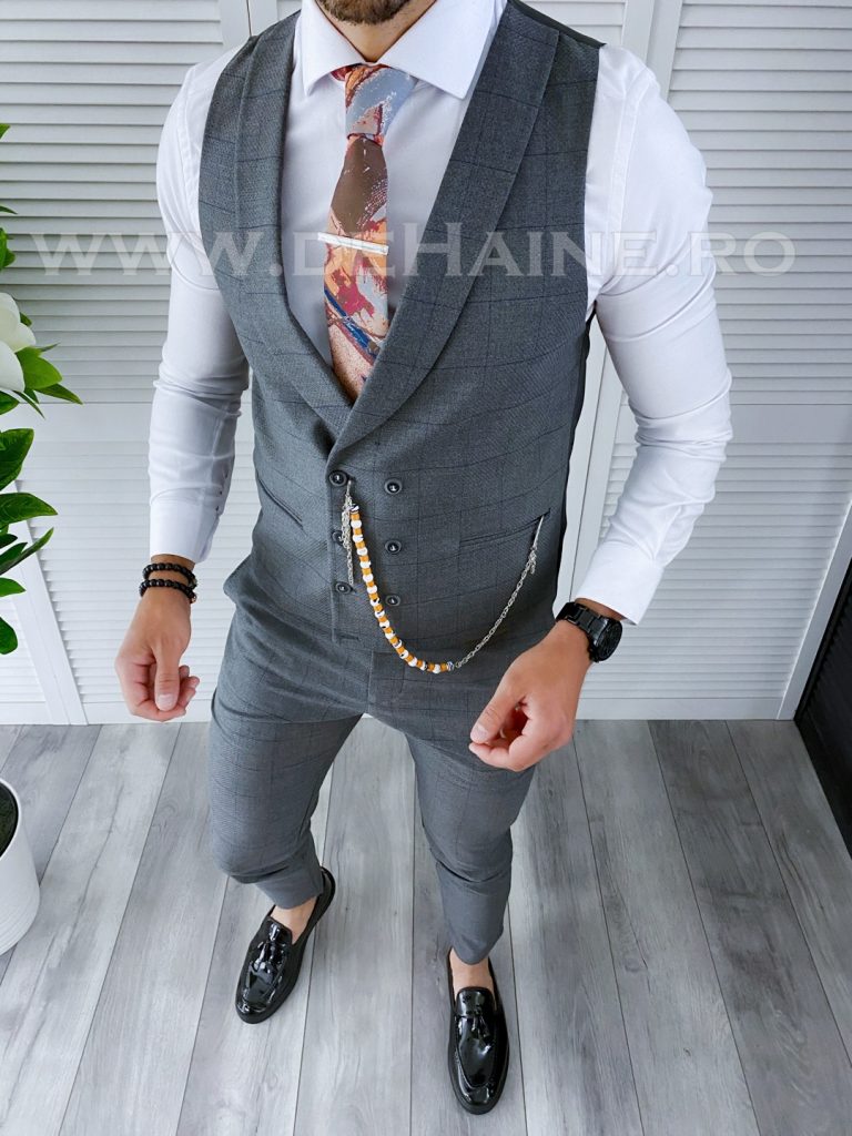 Compleu barbati  Vesta + Pantaloni B4151 P19-3.3-Costume barbati > Compleuri barbati