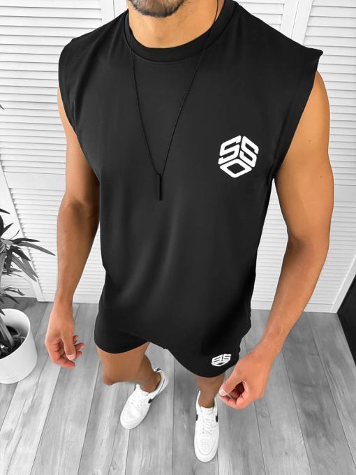 Compleu barbati casual negru 11904 K5 / Y3-Trening