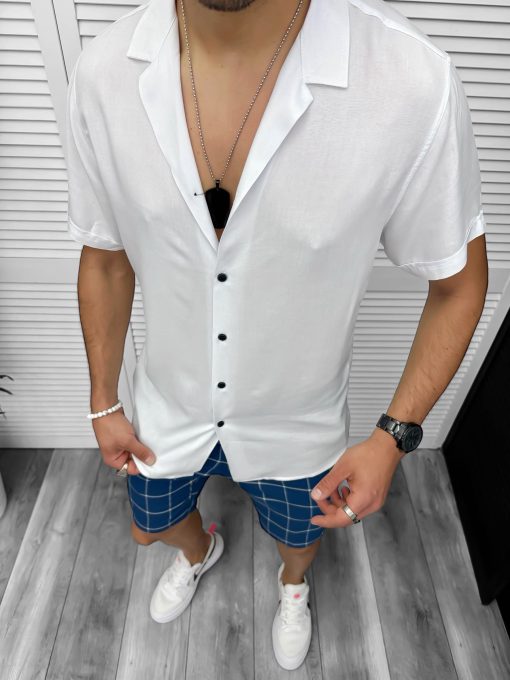 Compleu de vara camasa imprimeu  + pantaloni 13101-Recent adaugate