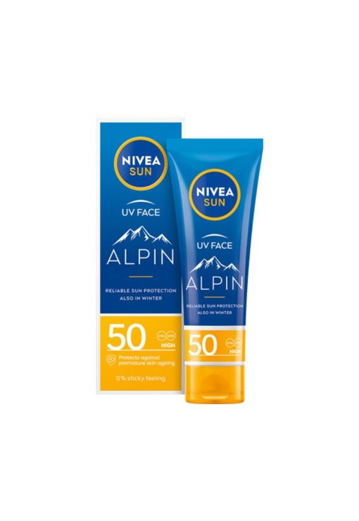 Crema hidratanta de fata pentru protectie solara  Sun Alpin - SPF 50 - 50 ml-FEMEI/INGRIJIRE COSMETICA/Produse cosmetice-INGRIJIRE COSMETICA/Produse cosmetice