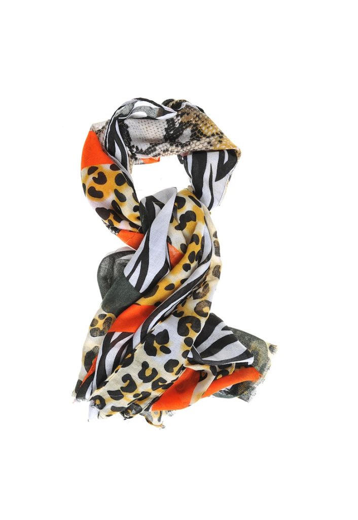 Esarfa cu model animal print 80x180 cm-FEMEI/GENTI SI ACCESORII/Fulare si esarfe-GENTI SI ACCESORII/Fulare si esarfe