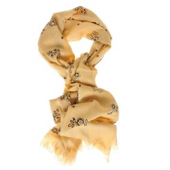 Esarfa din vascoza cu flori-FEMEI/GENTI SI ACCESORII/Fulare si esarfe-GENTI SI ACCESORII/Fulare si esarfe