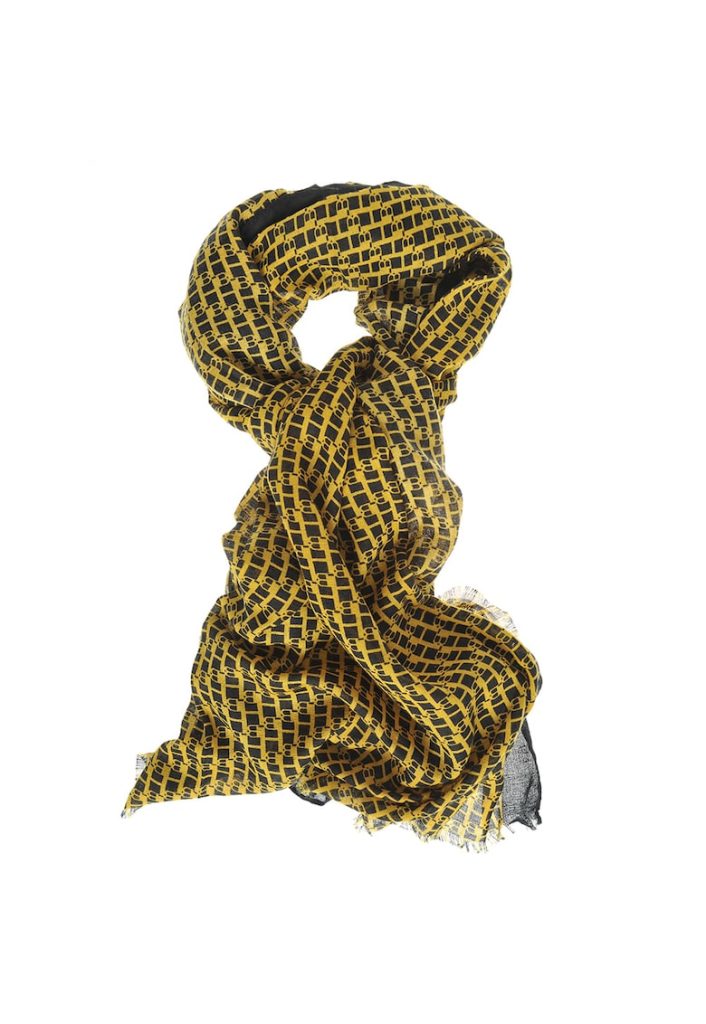 Esarfa din vascoza cu margini negre-FEMEI/GENTI SI ACCESORII/Fulare si esarfe-GENTI SI ACCESORII/Fulare si esarfe