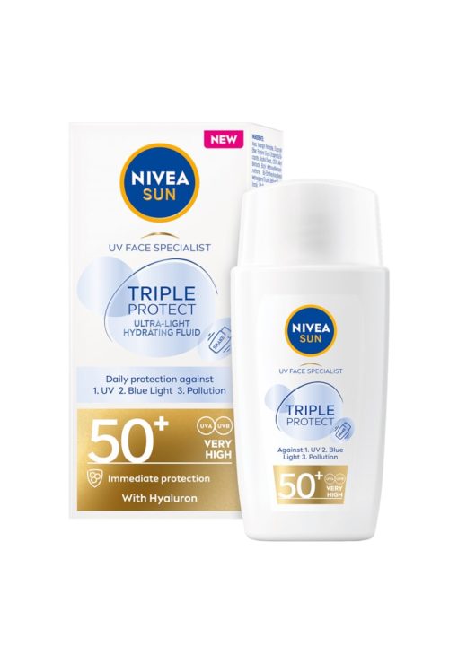 Fluid pentru ten  sun triple protect cu FPS50+ - 40 ml-FEMEI/GENTI SI ACCESORII/Produse cosmetice-GENTI SI ACCESORII/Produse cosmetice