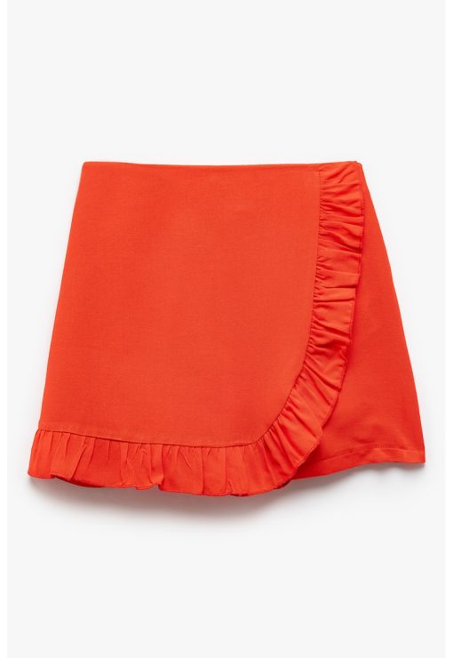 Fusta-pantalon cu model petrecut-FETE/IMBRACAMINTE/Sorturi-IMBRACAMINTE/Sorturi