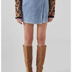 Fusta-pantalon din denim-FEMEI/IMBRACAMINTE/Blugi-IMBRACAMINTE/Blugi