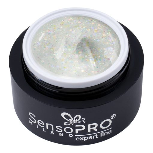 Gel Constructie Unghii Expert Line SensoPRO Milano - Water Glitz 30ml-Geluri UV > Geluri UV Constructie