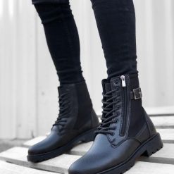 Ghete barbati negre B9764 T53-1-Incaltaminte > Ghete