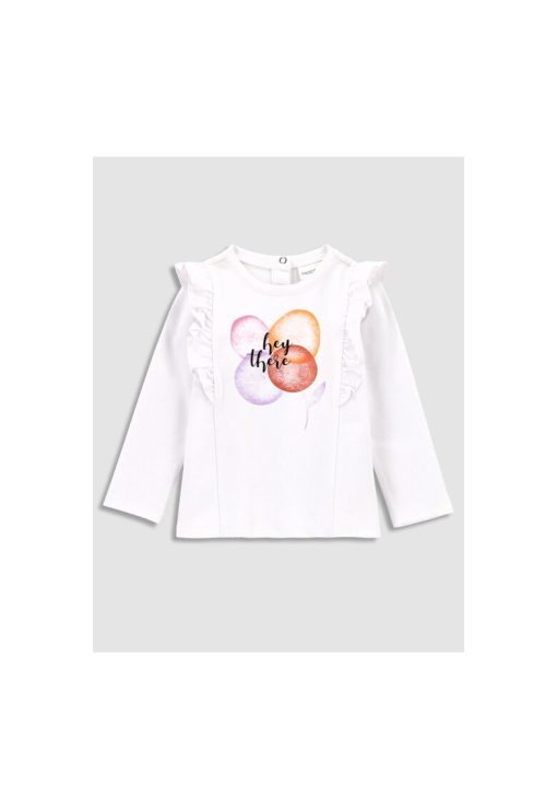 Hanorac Fete -  302630530 - Bumbac - Alb-FETE/IMBRACAMINTE/Bluze-IMBRACAMINTE/Bluze