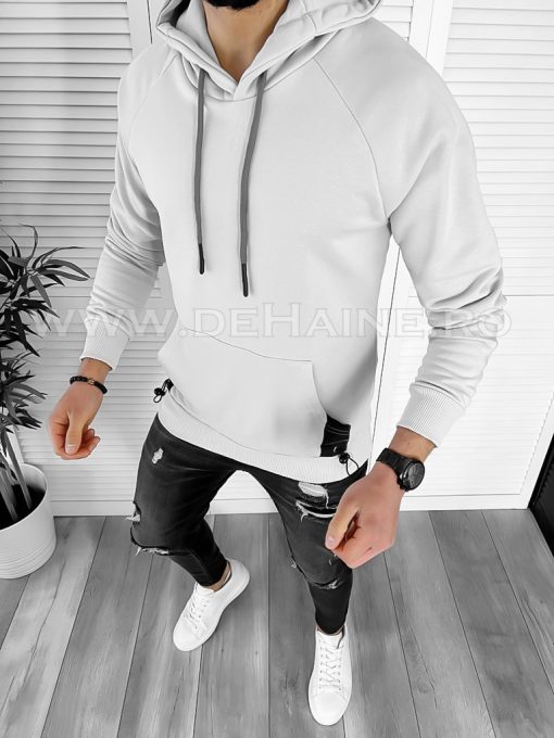 Hanorac barbati gri slim fit K188 D5-5.3-Hanorace
