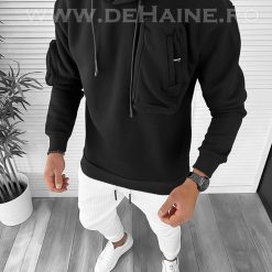 Hanorac barbati negru slim fit K170  O3-5.3-Hanorace