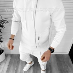 Hanorac barbati slim fit alb K193 O3-5.3-Hanorace