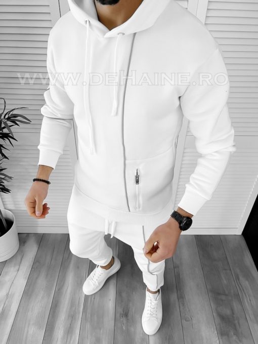 Hanorac barbati slim fit alb K193 O3-5.3-Hanorace