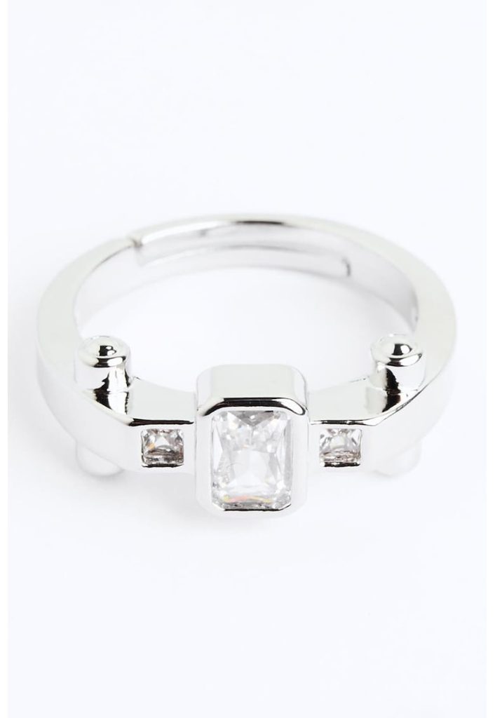 Inel ajustabil decorat cu zirconia-FEMEI/GENTI SI ACCESORII/Bijuterii-GENTI SI ACCESORII/Bijuterii