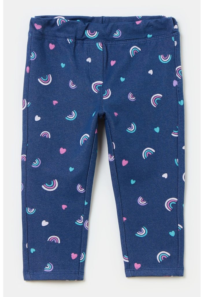Jeggings cu imprimeu cu curcubeu-FETE/IMBRACAMINTE/Blugi-IMBRACAMINTE/Blugi